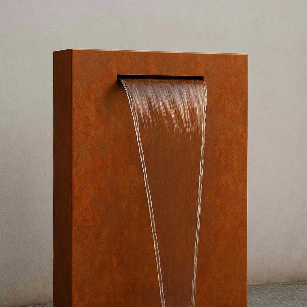 Wasserfälle aus Cortenstahl