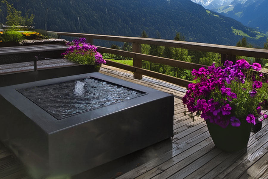 Wassertische aus Aluminium