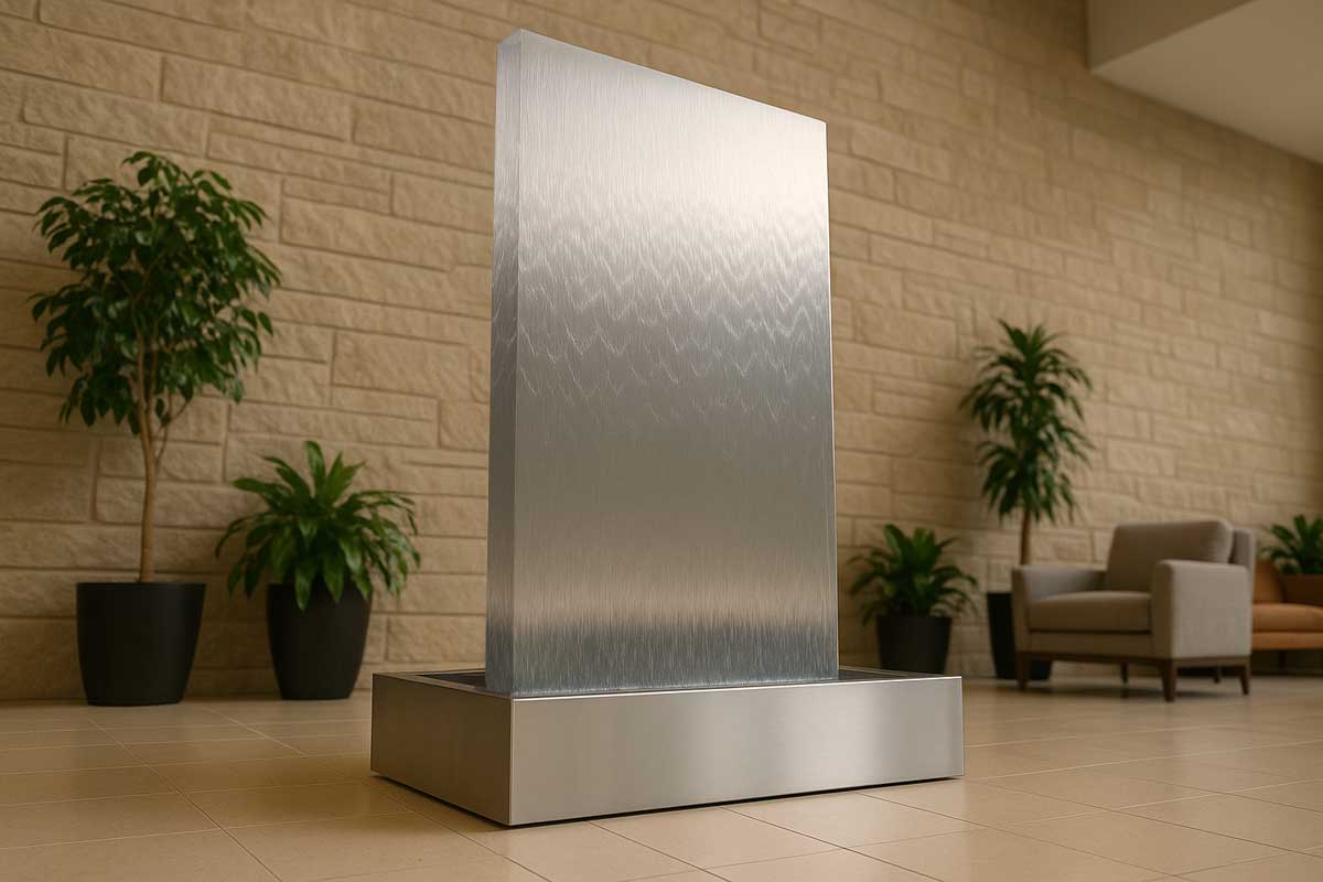 Edelstahl Wasserwände