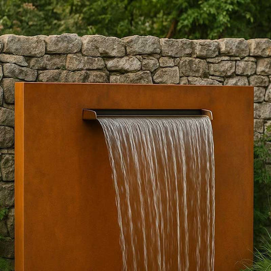 Wasserfall aus Cortenstahl "Cascata 1000"