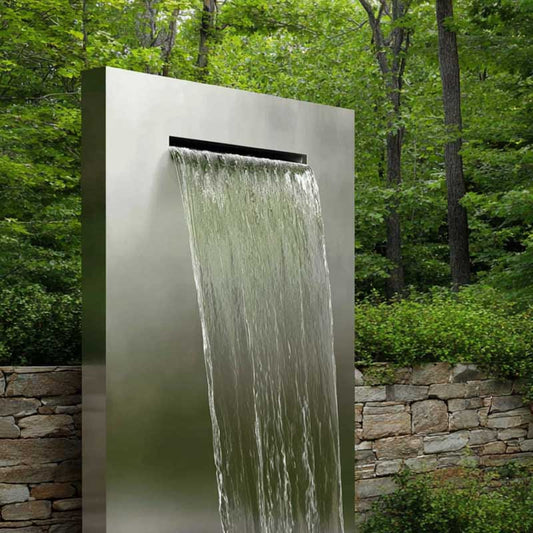 Wasserfall aus Edelstahl "Cascata 1500"