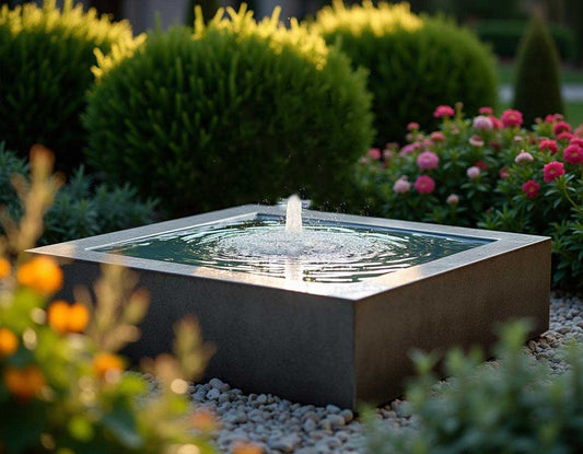 Wasserbecken aus Edelstahl "Le Bassin Q"