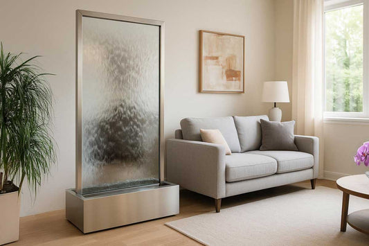 Glas Wasserwand "Gemini Cristallo"