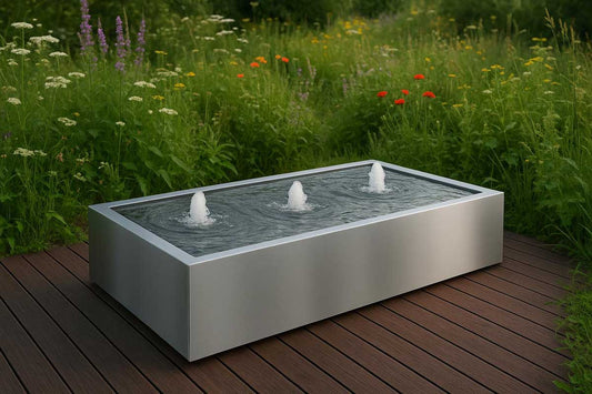 Wassertisch aus Edelstahl "La Table R"