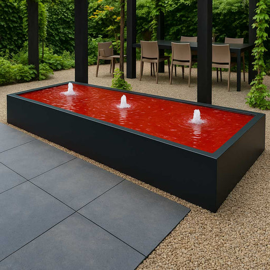 Wassertisch aus Aluminium " La Table R"