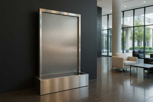 Edelstahl Wasserwand "Gemini Muro Steel"