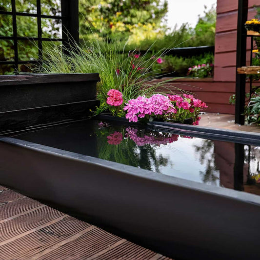 Wasserbecken aus farbig pulverbeschichtetem Aluminium "Le Grand Bassin R"