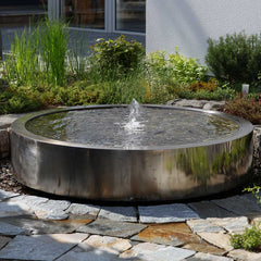 Wasserbecken aus Edelstahl "Rotondo"
