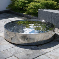 Wasserbecken aus Edelstahl "Rotondo"