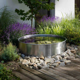 Wasserbecken aus Edelstahl "Rotondo"