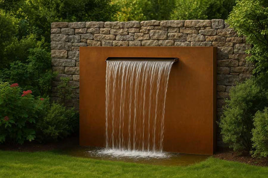 Wasserfall aus Cortenstahl "Cascata 1000"