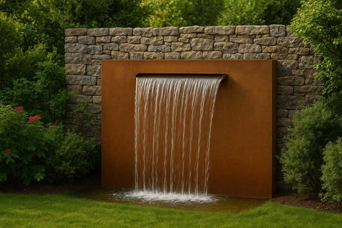 Wasserfall aus Cortenstahl "Cascata 1500"