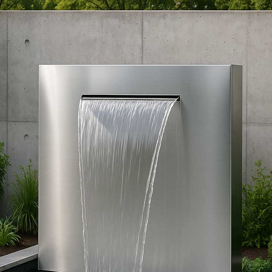 Wasserfall aus Edelstahl "Cascata 1000"