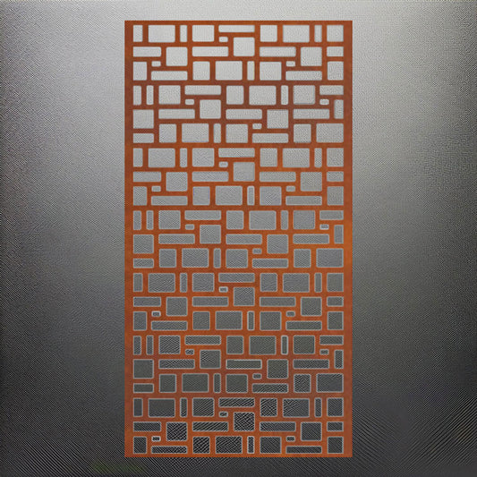 Sichtschutz / Windschutz aus Cortenstahl "Vario 900"
