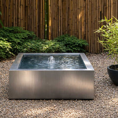 Wasserbecken aus Edelstahl "Le Bassin Q"