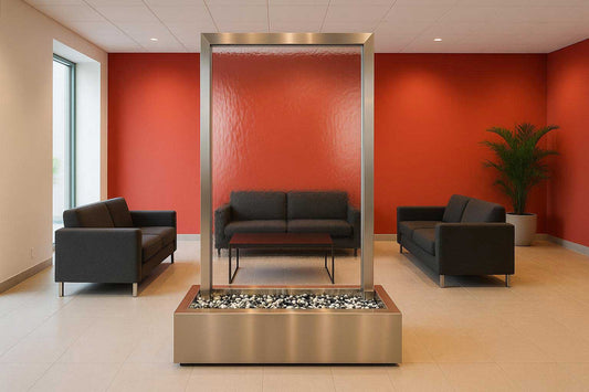 Glas Wasserwand "Gemini Cristallo"