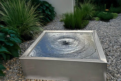 Wassertisch aus Edelstahl "La Table Q"
