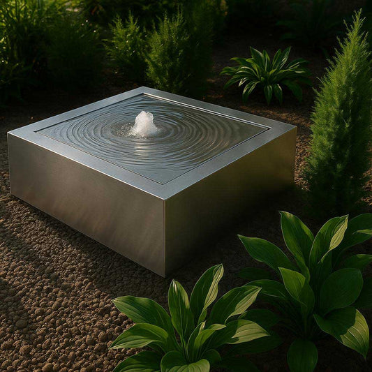 Wassertisch aus Edelstahl "La Table Q"
