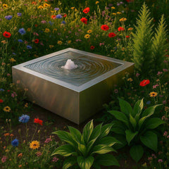 Wassertisch aus Edelstahl "La Table Q"