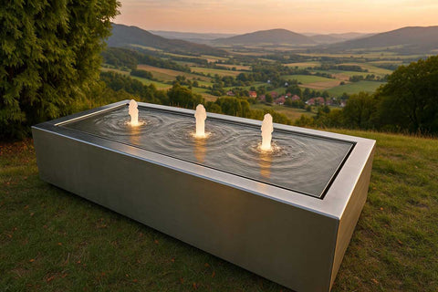 Wassertisch aus Edelstahl "La Table R"