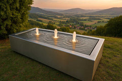Wassertisch aus Edelstahl "La Table R"