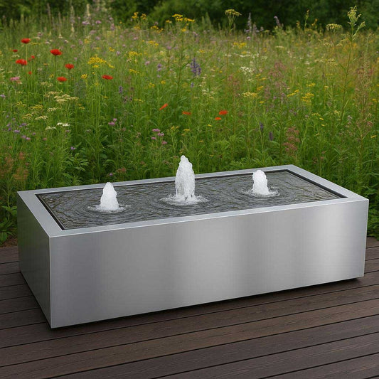 Wassertisch aus Edelstahl "La Table R"