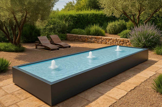 Wassertisch aus Aluminium " La Table R"