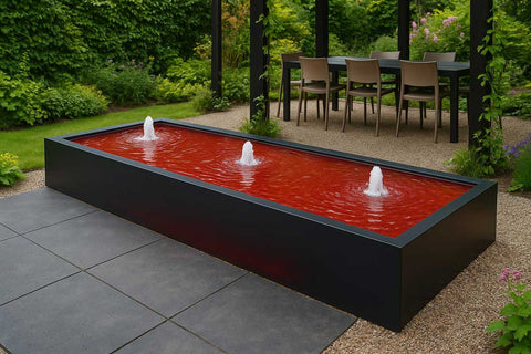 Wassertisch aus Aluminium " La Table R"
