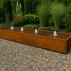 Wassertisch aus Cortenstahl "La Table R"