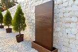 Cortenstahl Wasserwand "Gemini Muro Quattro"
