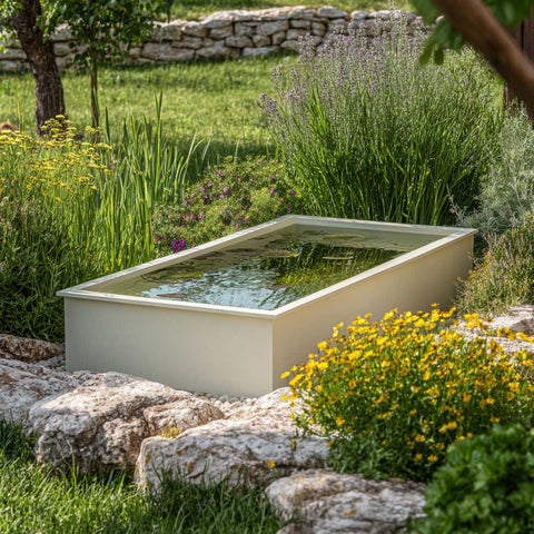 Wasserbecken aus farbig pulverbeschichtetem Aluminium "Le Grand Bassin R"