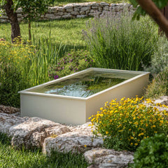 Wasserbecken aus farbig pulverbeschichtetem Aluminium "Le Grand Bassin R"