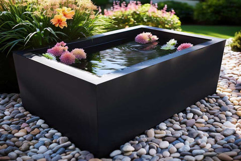 Wasserbecken aus farbig pulverbeschichtetem Aluminium "Le Grand Bassin R"