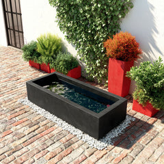 Wasserbecken aus farbig pulverbeschichtetem Aluminium "Le Bassin R"