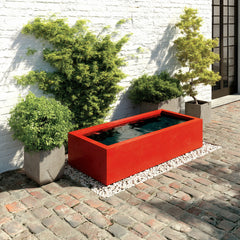 Wasserbecken aus farbig pulverbeschichtetem Aluminium "Le Bassin R"
