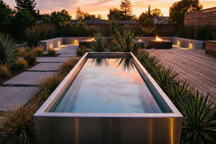 Wasserbecken aus Edelstahl "Le Grand Bassin R"